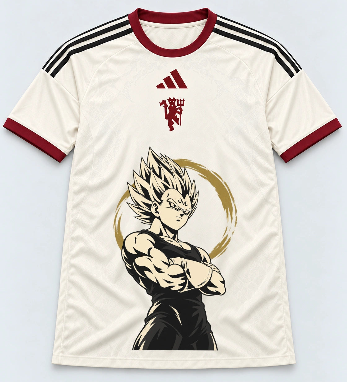 Manchester United Majin Vegeta Dragon Ball Jersey — Front