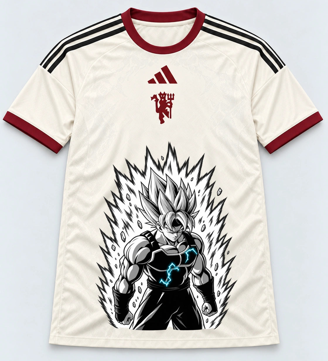 Manchester United Super Saiyan Aura Dragon Ball Jersey — Front