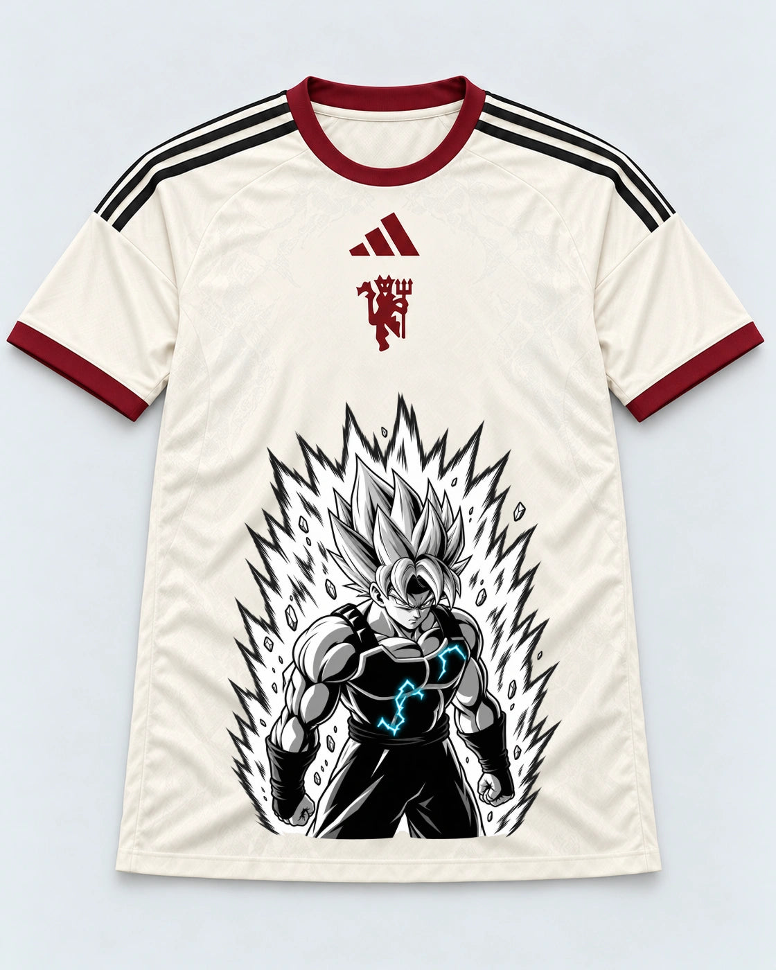 Manchester United Super Saiyan Aura Dragon Ball Jersey — Front
