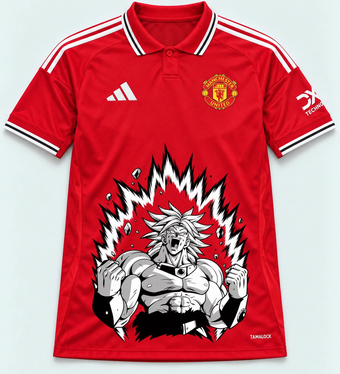 Manchester United Broly Dragon Ball Jersey — Front