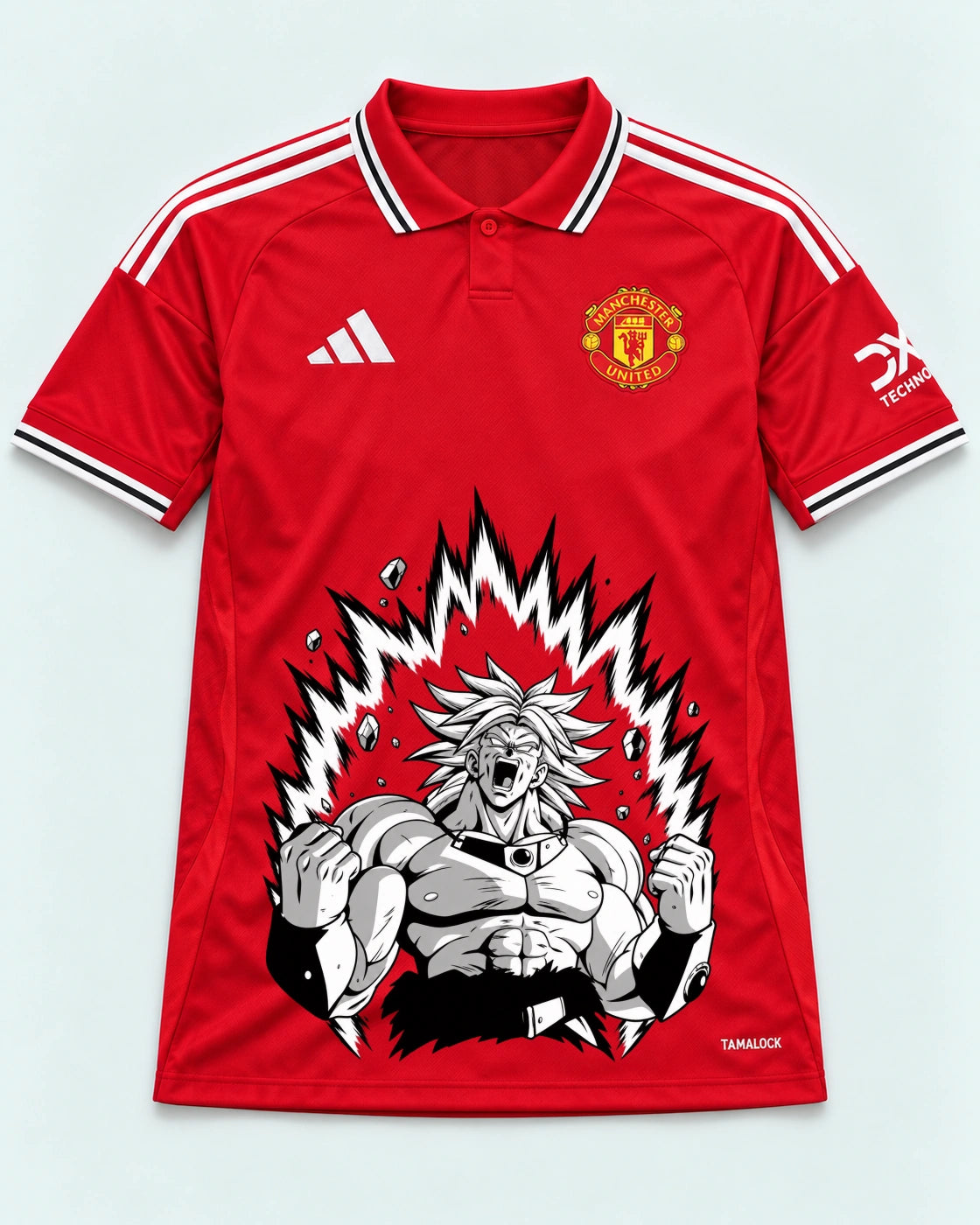 Manchester United Broly Dragon Ball Jersey — Front
