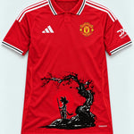 Manchester United Goku Sakura Dragon Ball Jersey — Front