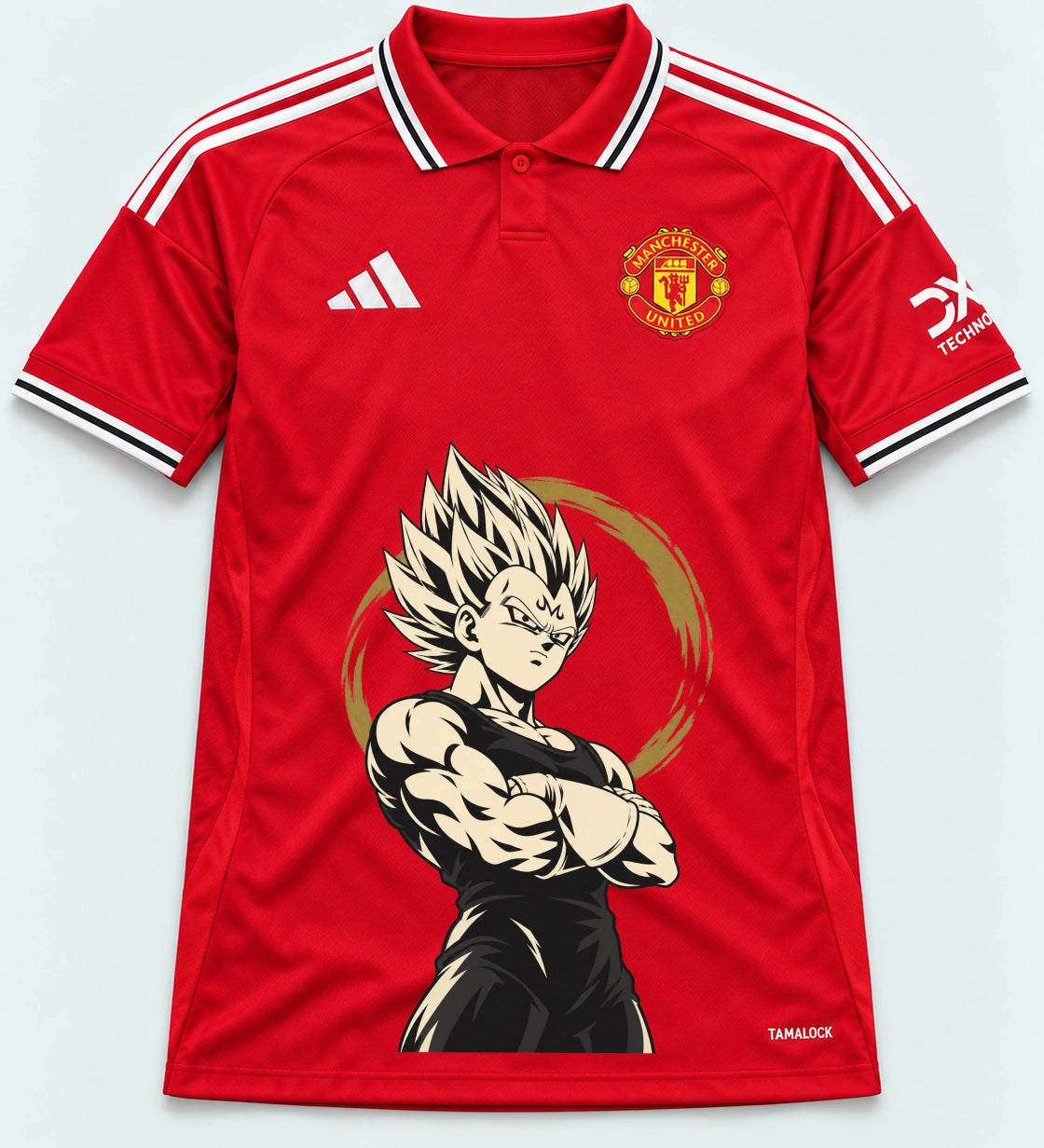 Manchester United Majin Vegeta Dragon Ball Jersey — Front