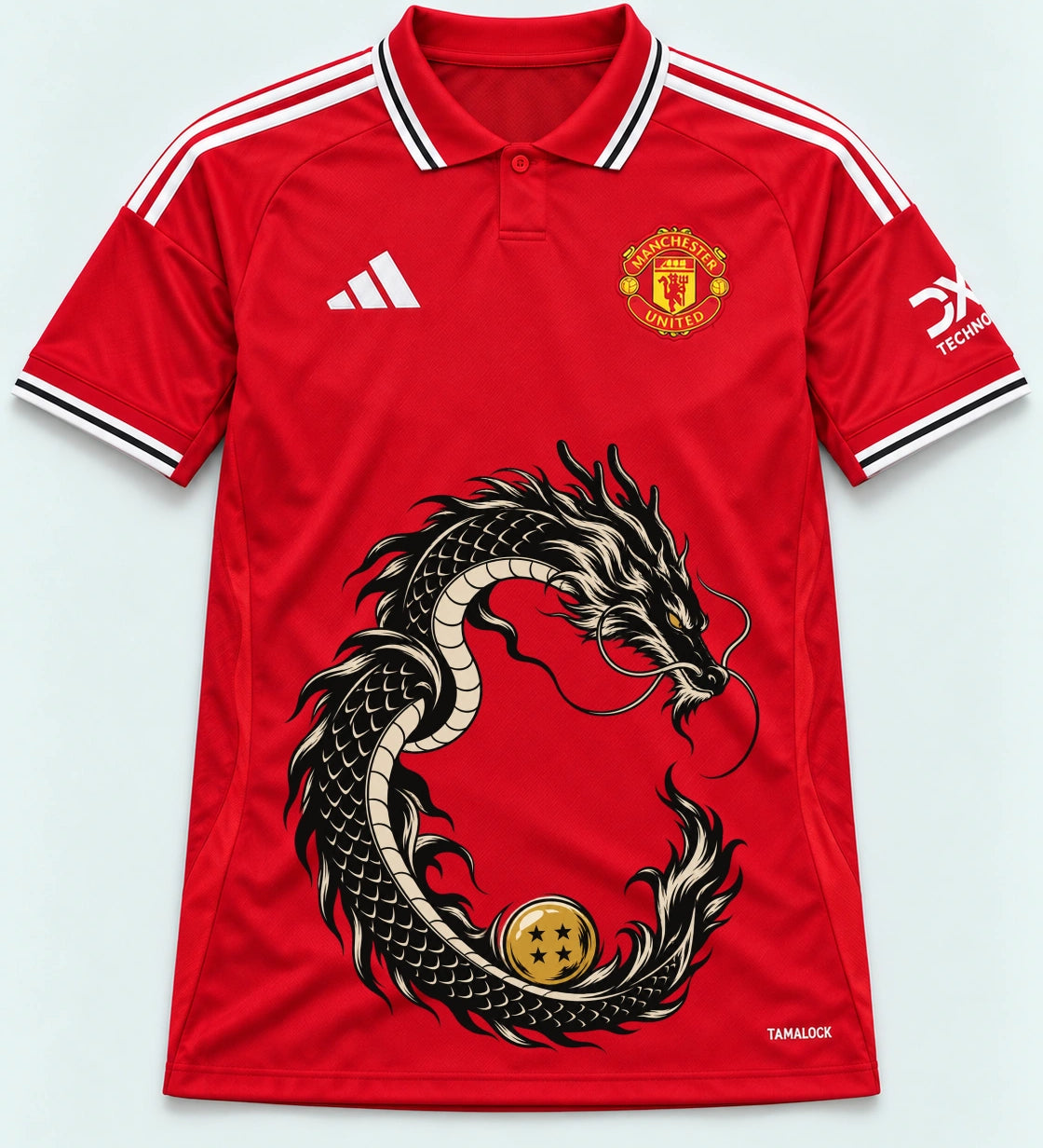 Manchester United Shenron Emblem Dragon Ball Jersey — Front