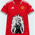 Manchester United Super Saiyan Aura Dragon Ball Jersey — Front