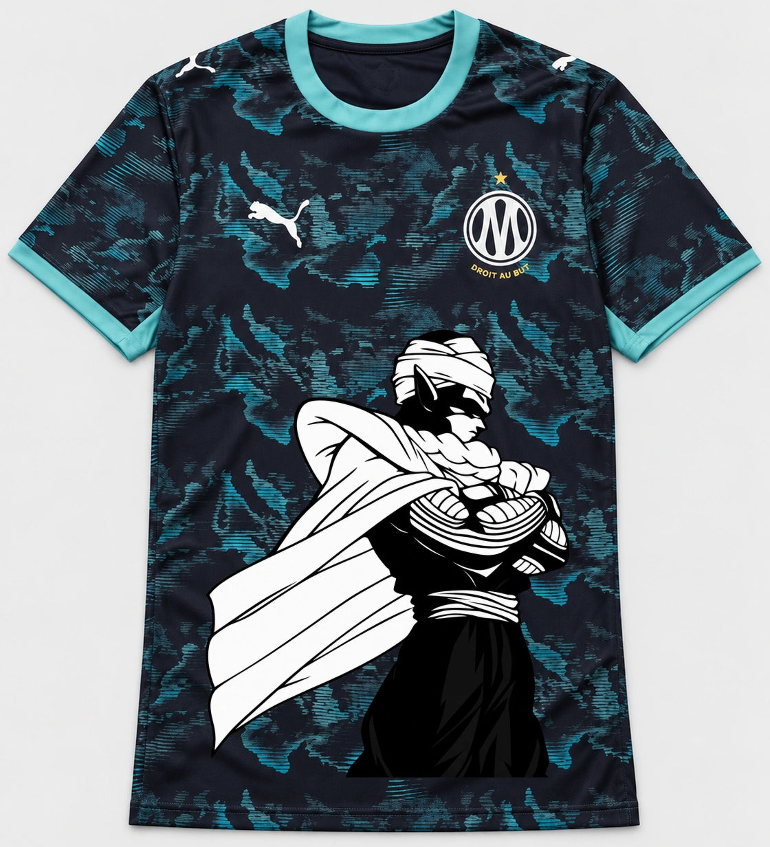 Olympique Marseille Piccolo Cloak Dragon Ball Jersey — Front