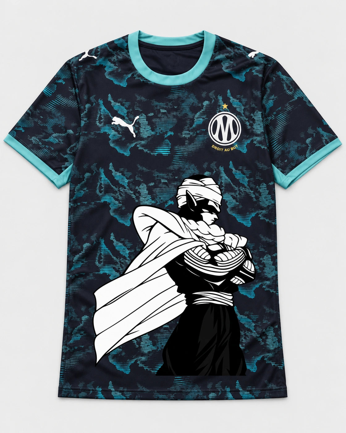 Olympique Marseille Piccolo Cloak Dragon Ball Jersey — Front