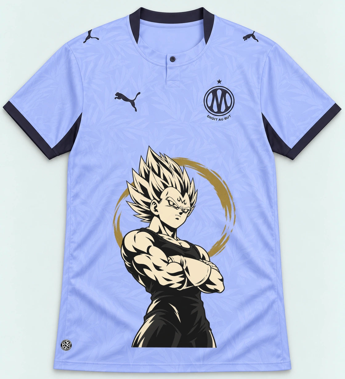Olympique Marseille Majin Vegeta Dragon Ball Jersey — Front