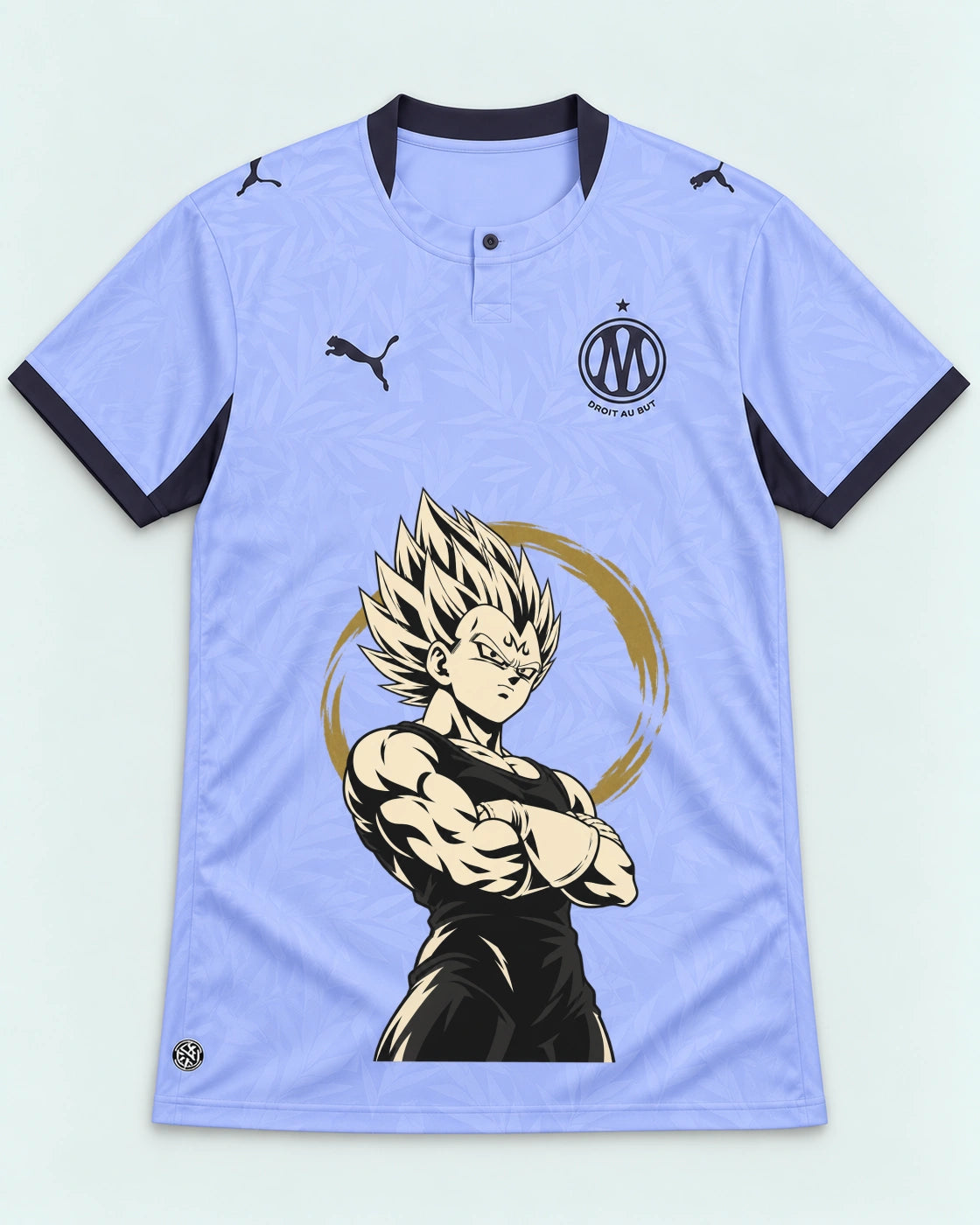 Olympique Marseille Majin Vegeta Dragon Ball Jersey — Front