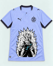 Olympique Marseille Super Saiyan Aura Dragon Ball Jersey — Front