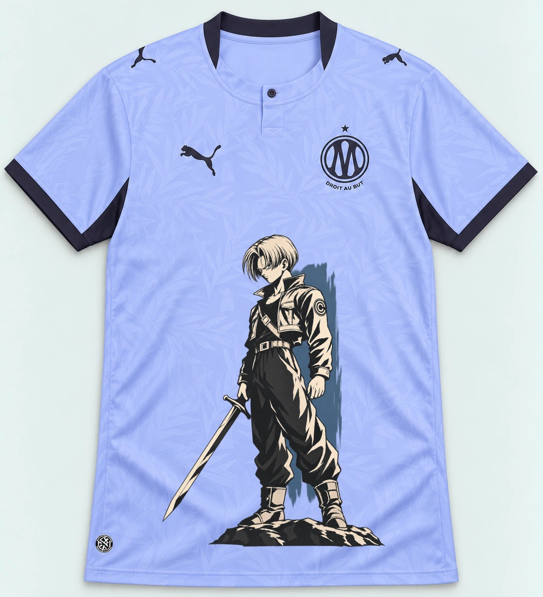 Olympique Marseille Trunks Sword Dragon Ball Jersey — Front