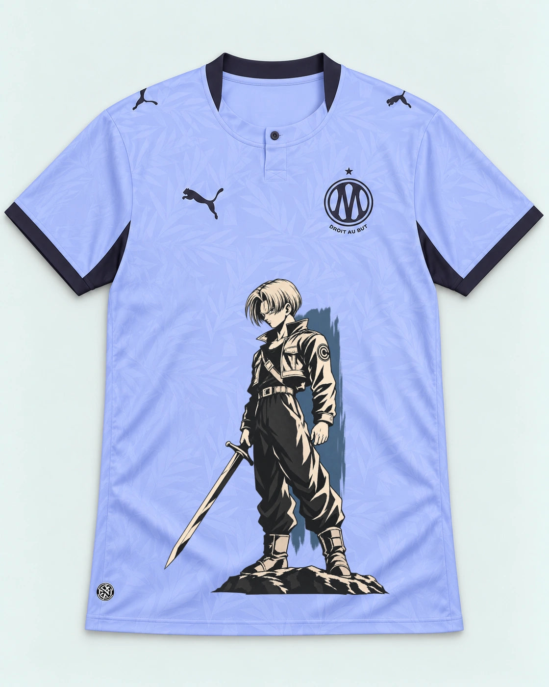Olympique Marseille Trunks Sword Dragon Ball Jersey — Front