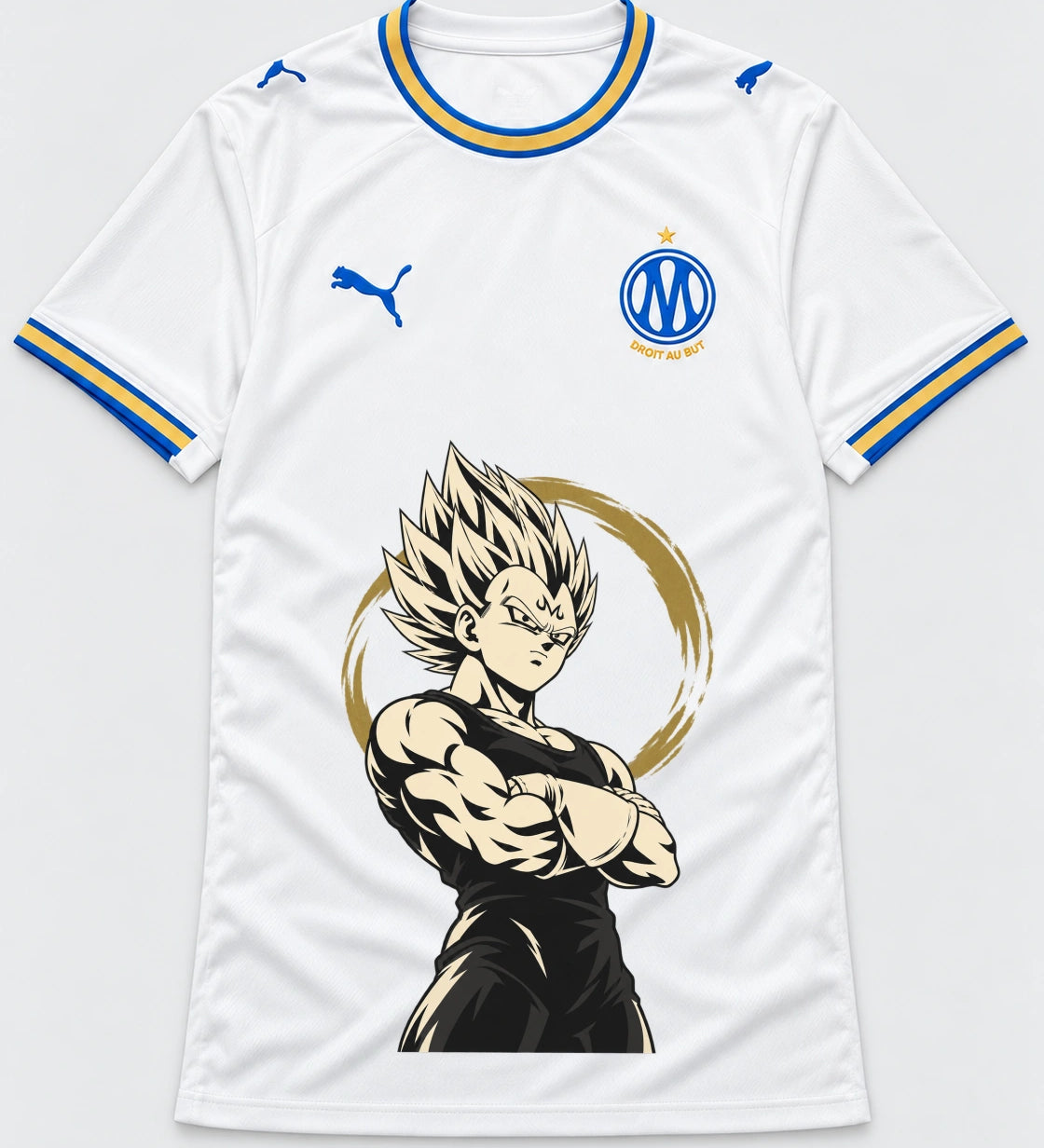 Olympique Marseille Majin Vegeta Dragon Ball Jersey — Front
