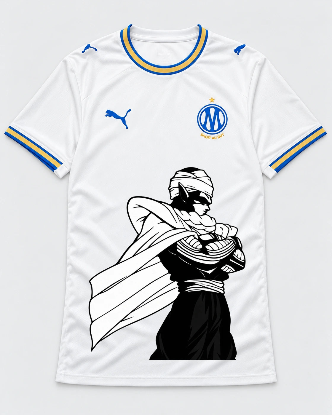 Olympique Marseille Piccolo Cloak Dragon Ball Jersey — Front