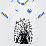 Olympique Marseille Super Saiyan Aura Dragon Ball Jersey — Front
