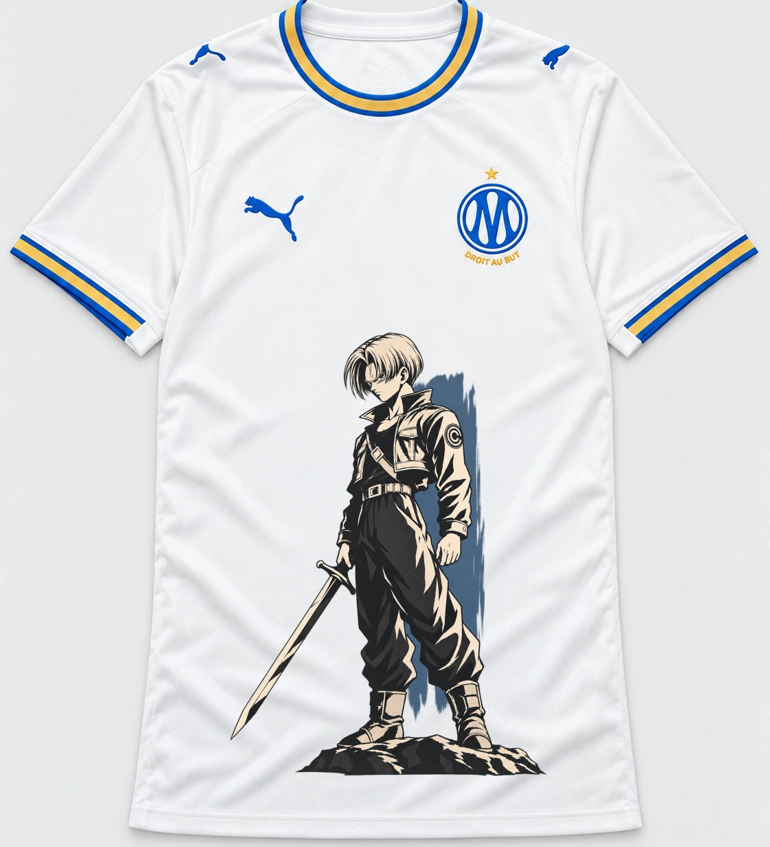 Olympique Marseille Trunks Sword Dragon Ball Jersey — Front