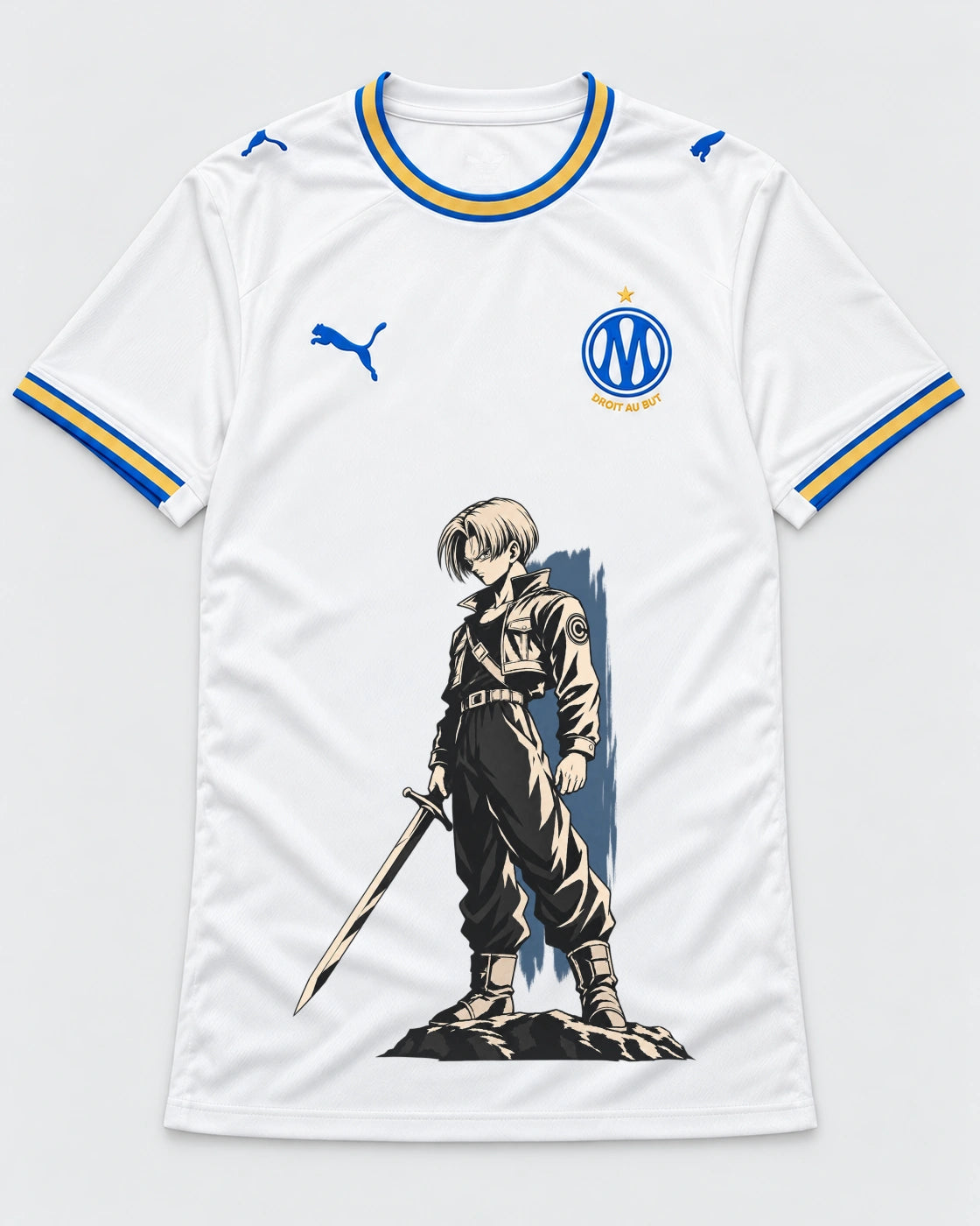 Olympique Marseille Trunks Sword Dragon Ball Jersey — Front