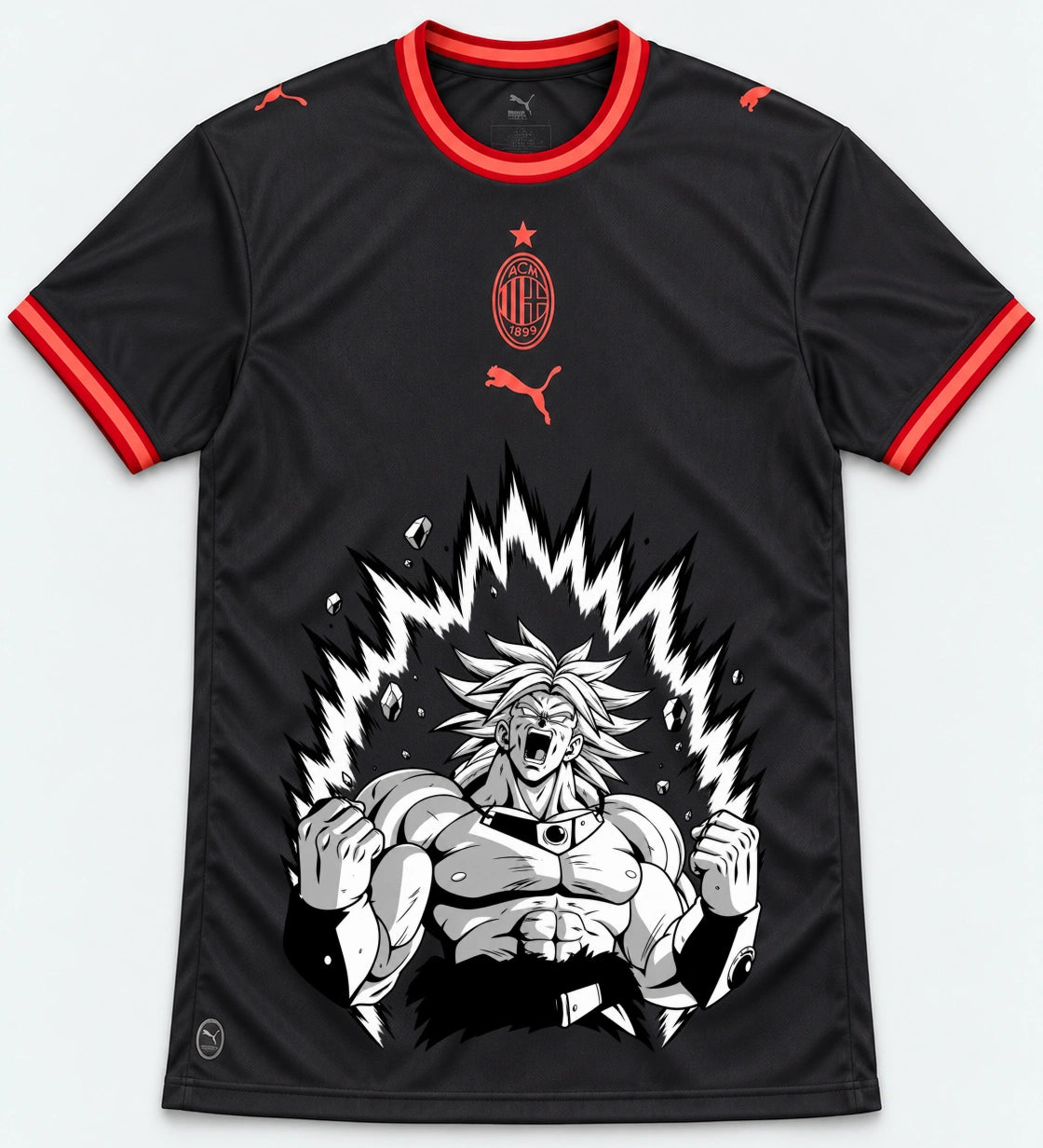 AC Milan Broly Dragon Ball Jersey — Front