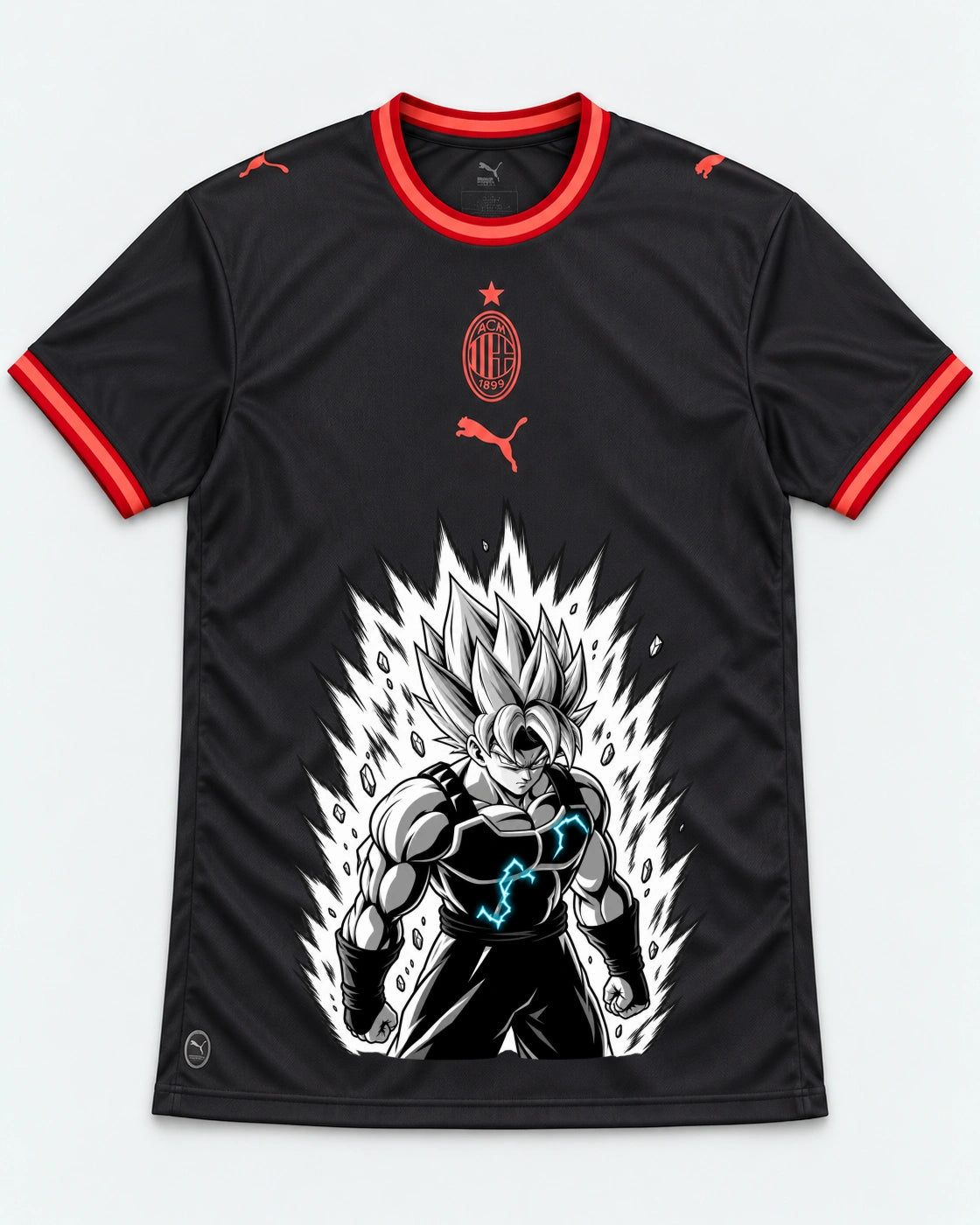 AC Milan Super Saiyan Aura Dragon Ball Jersey — Front