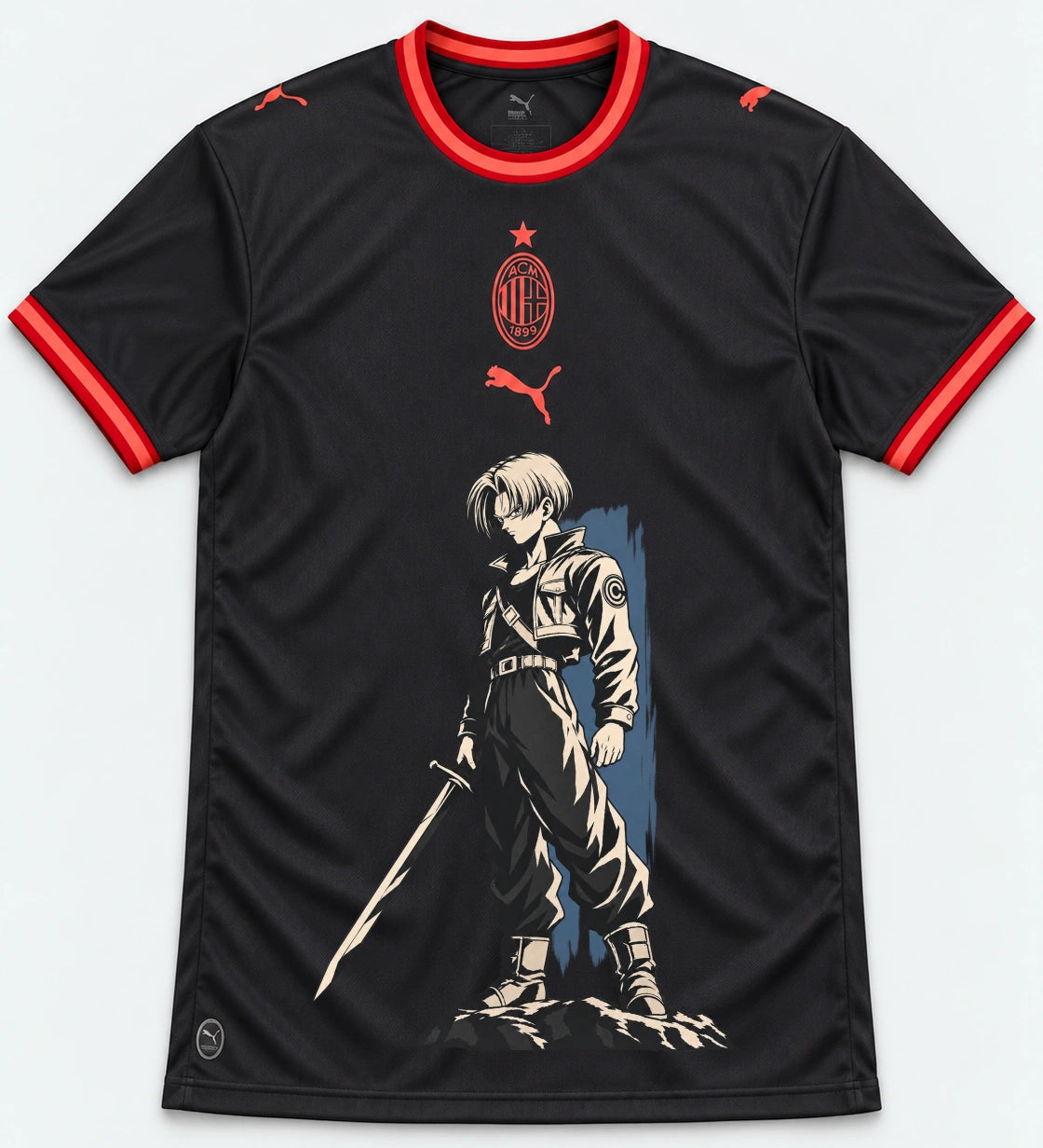 AC Milan Trunks Sword Dragon Ball Jersey — Front