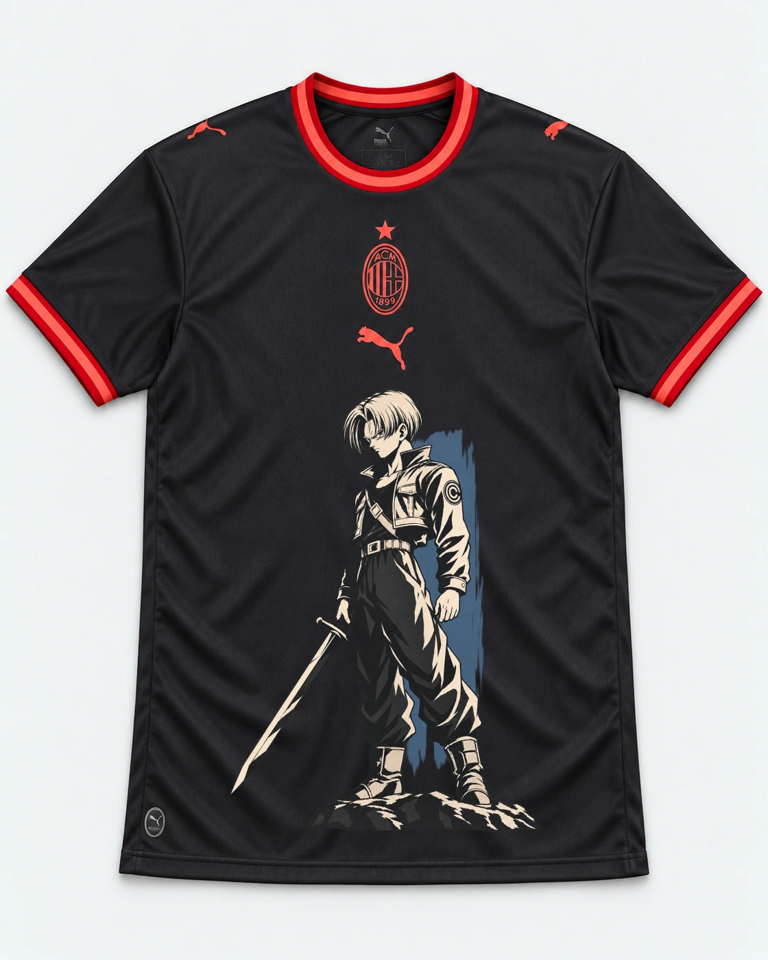 AC Milan Trunks Sword Dragon Ball Jersey — Front