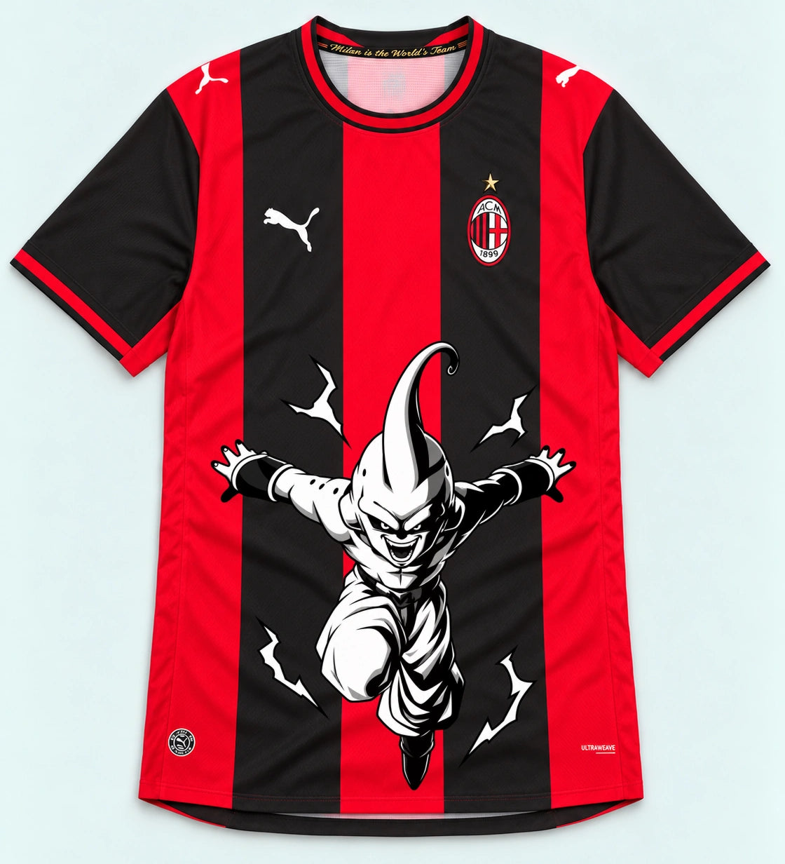 AC Milan Kid Buu Dragon Ball Jersey — Front