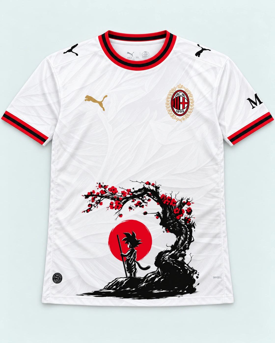 AC Milan Goku Sakura Dragon Ball Jersey — Front