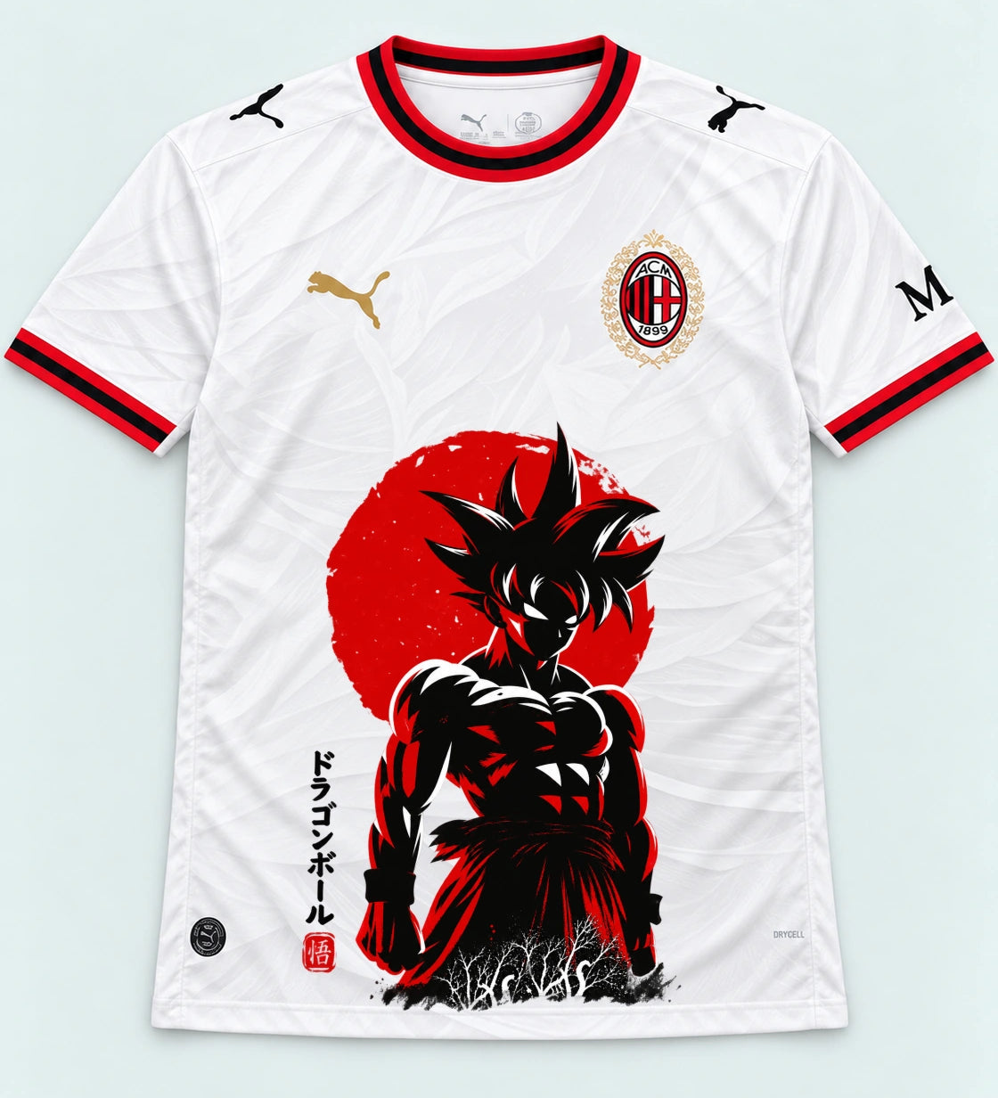 AC Milan Goku Rising Sun Dragon Ball Jersey — Front