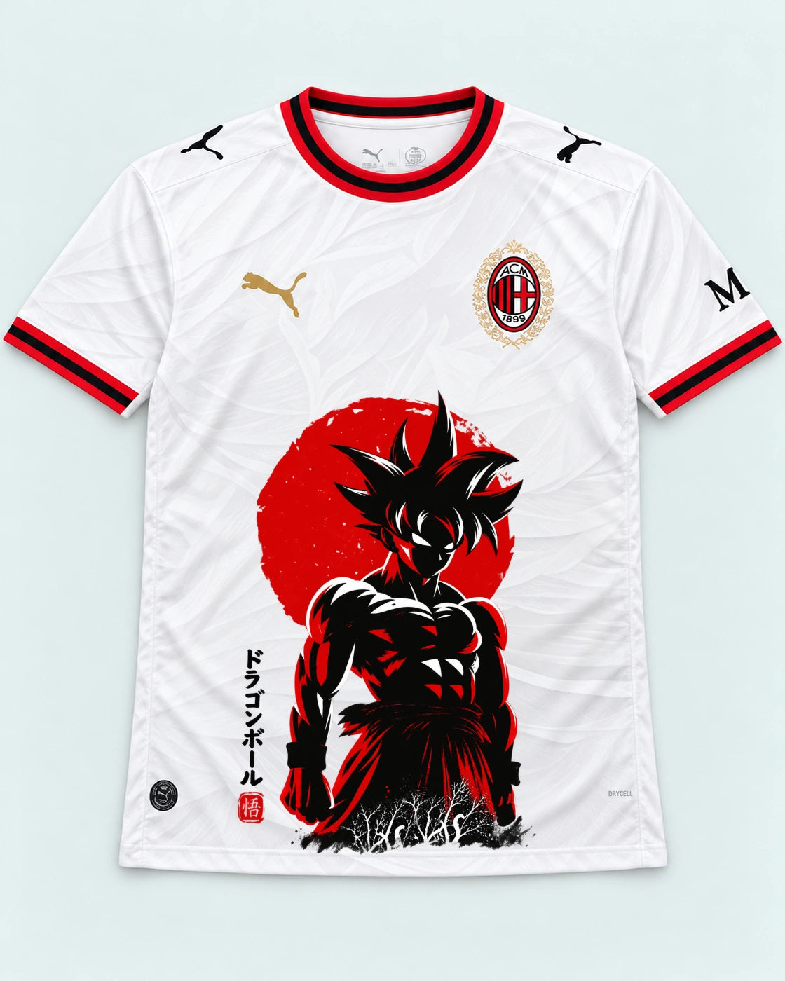 AC Milan Goku Rising Sun Dragon Ball Jersey — Front