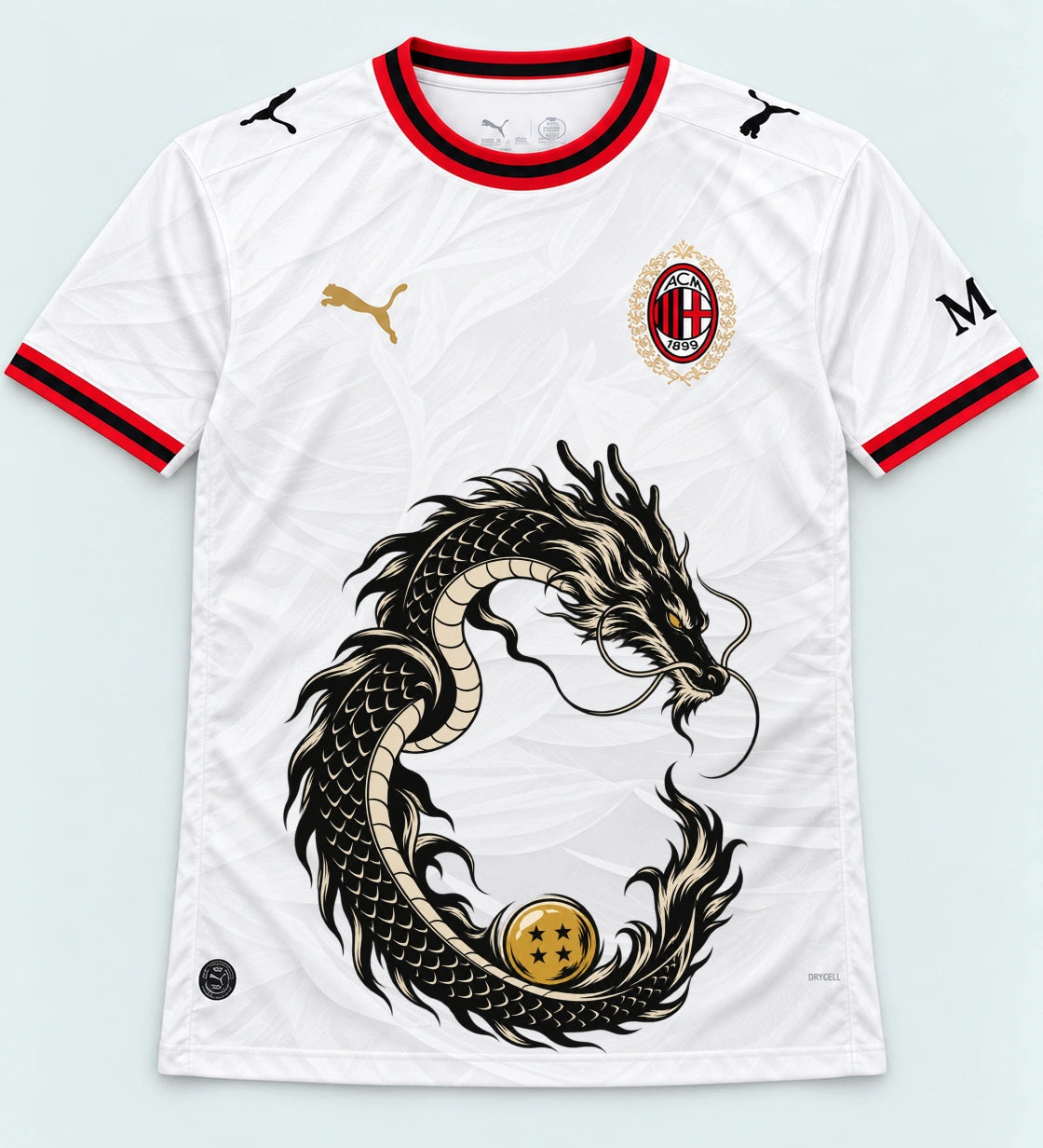 AC Milan Shenron Emblem Dragon Ball Jersey — Front