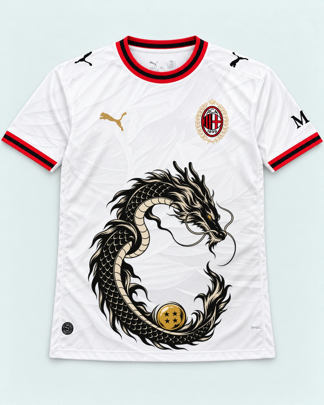 AC Milan Shenron Emblem Dragon Ball Jersey — Front