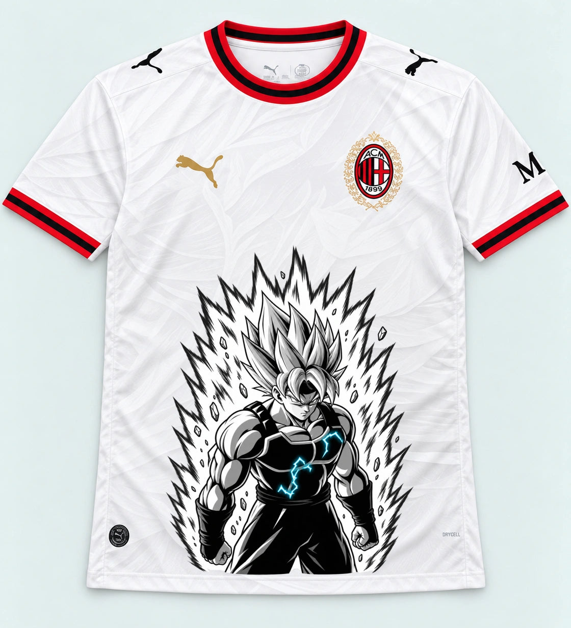 AC Milan Super Saiyan Aura Dragon Ball Jersey — Front