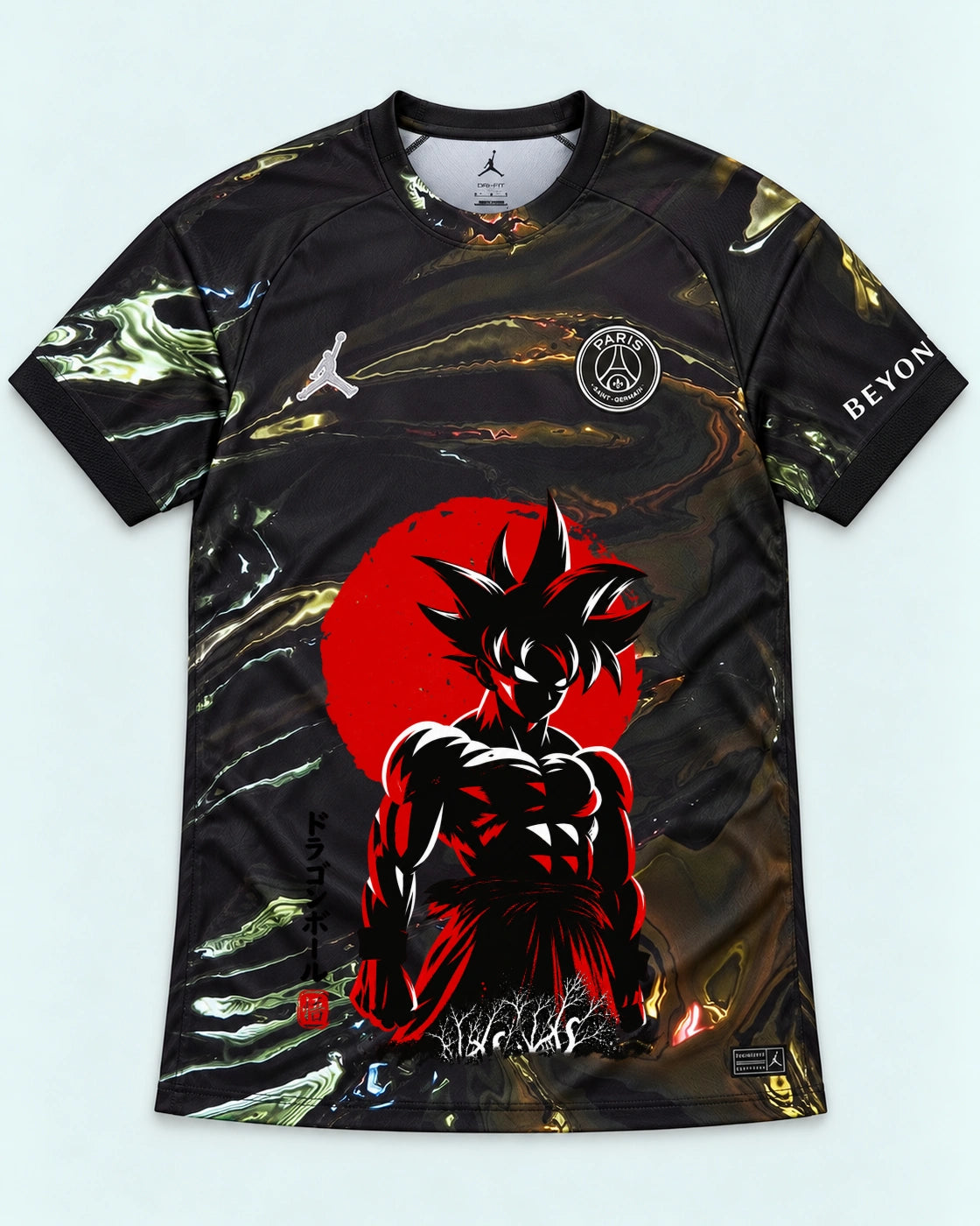 PSG Goku Rising Sun Dragon Ball Jersey — Front