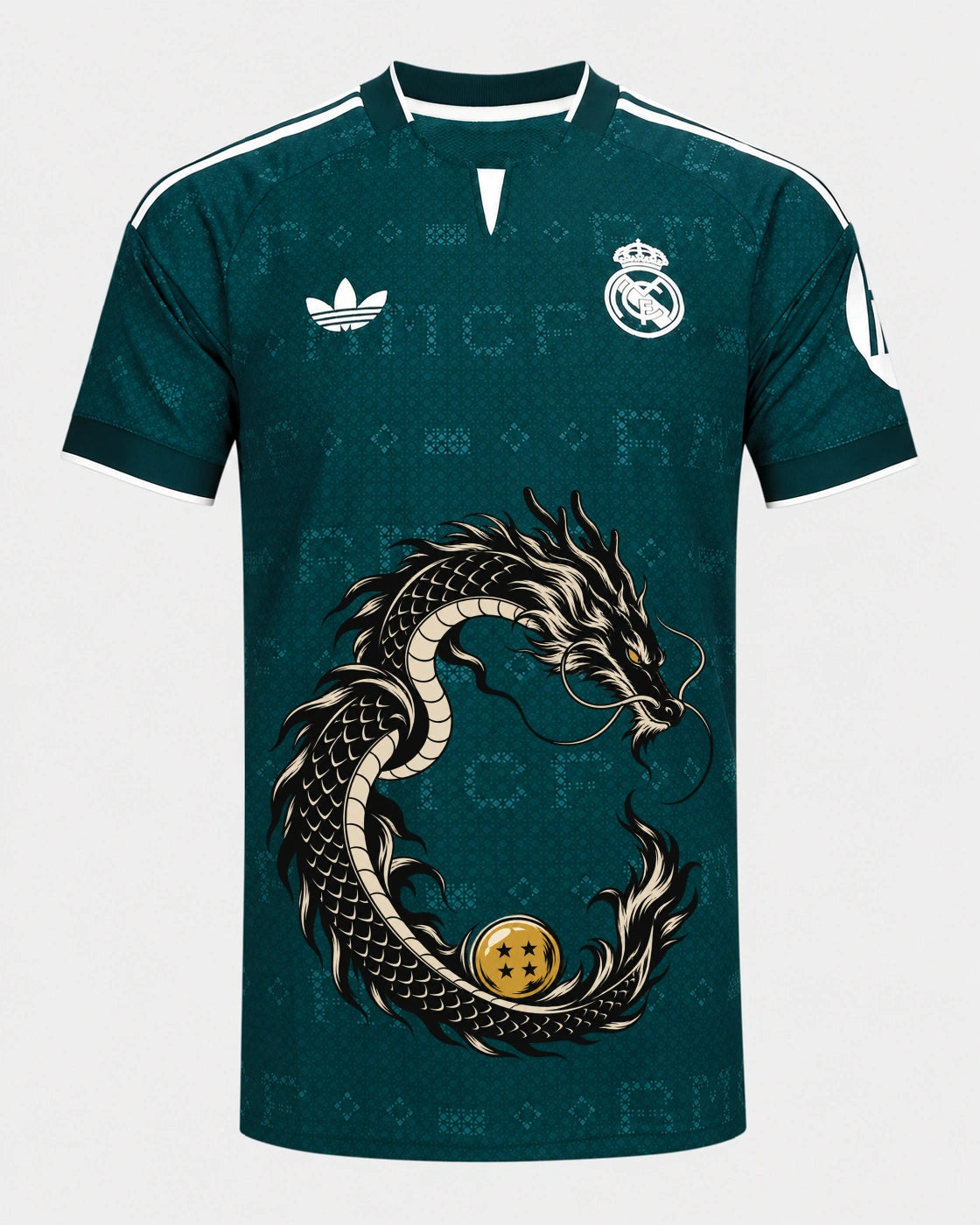 Real Madrid Shenron Emblem Dragon Ball Jersey — Front