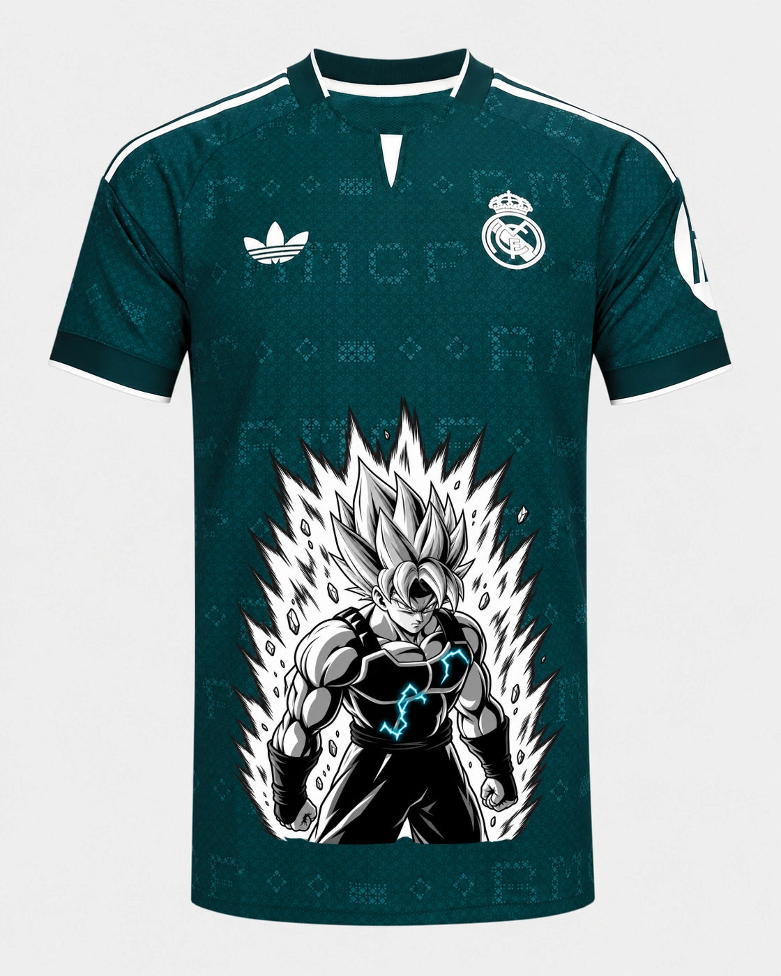Real Madrid Super Saiyan Aura Dragon Ball Jersey — Front