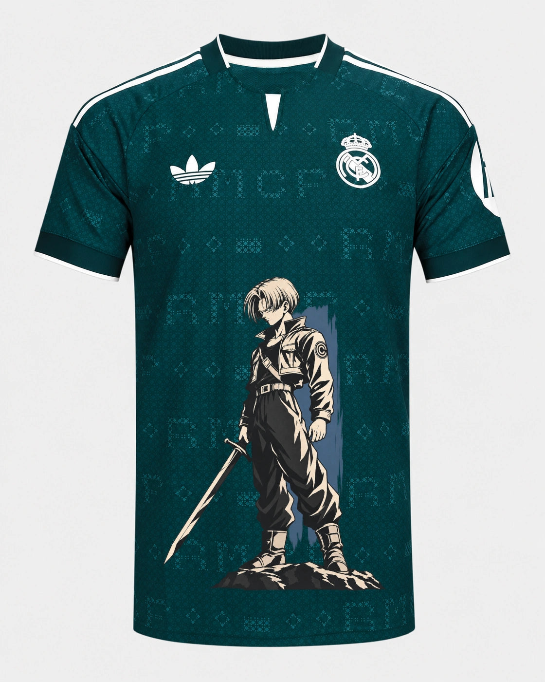 Real Madrid Trunks Sword Dragon Ball Jersey — Front