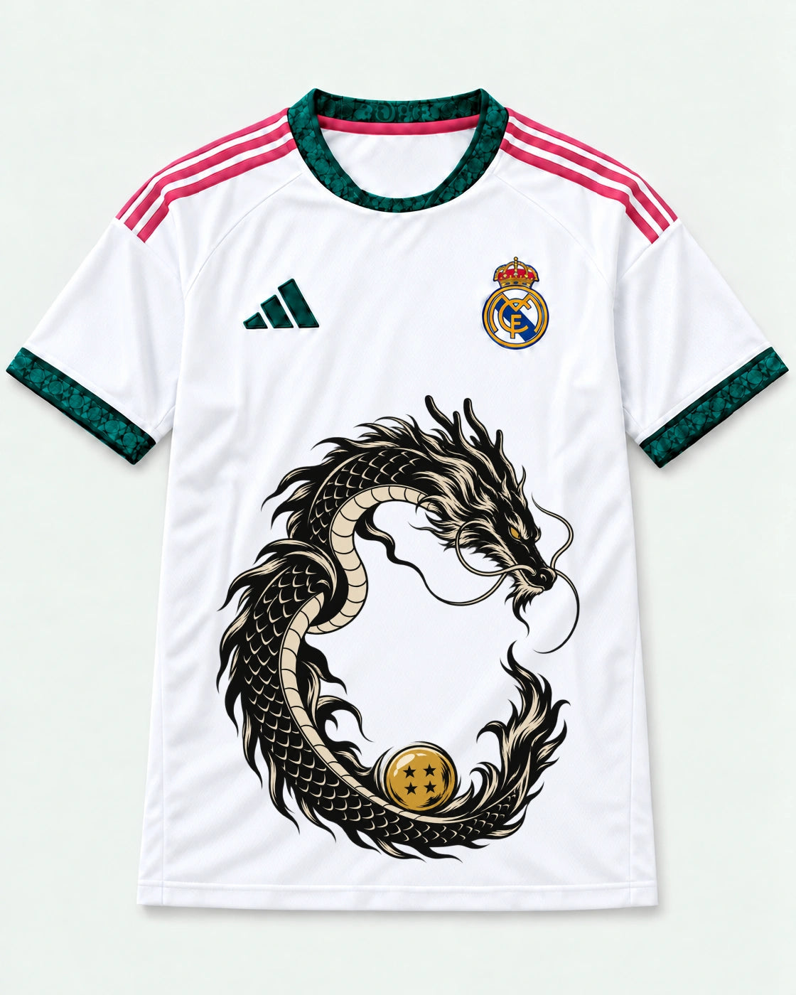 Real Madrid Shenron Emblem Dragon Ball Jersey — Front