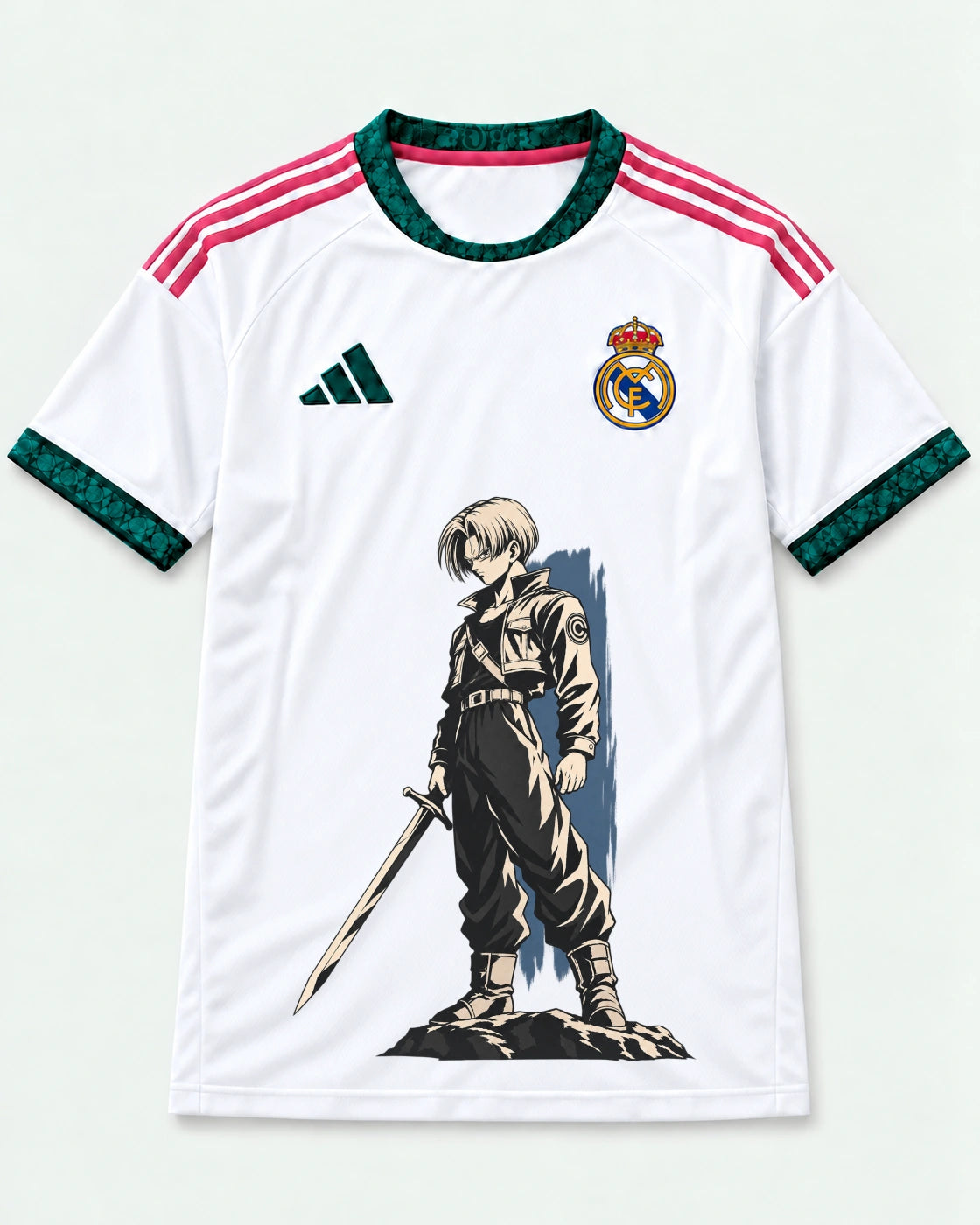 Real Madrid Trunks Sword Dragon Ball Jersey — Front