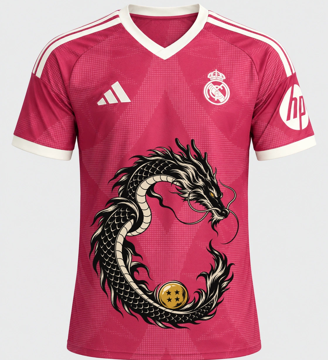 Real Madrid Shenron Emblem Dragon Ball Jersey — Front