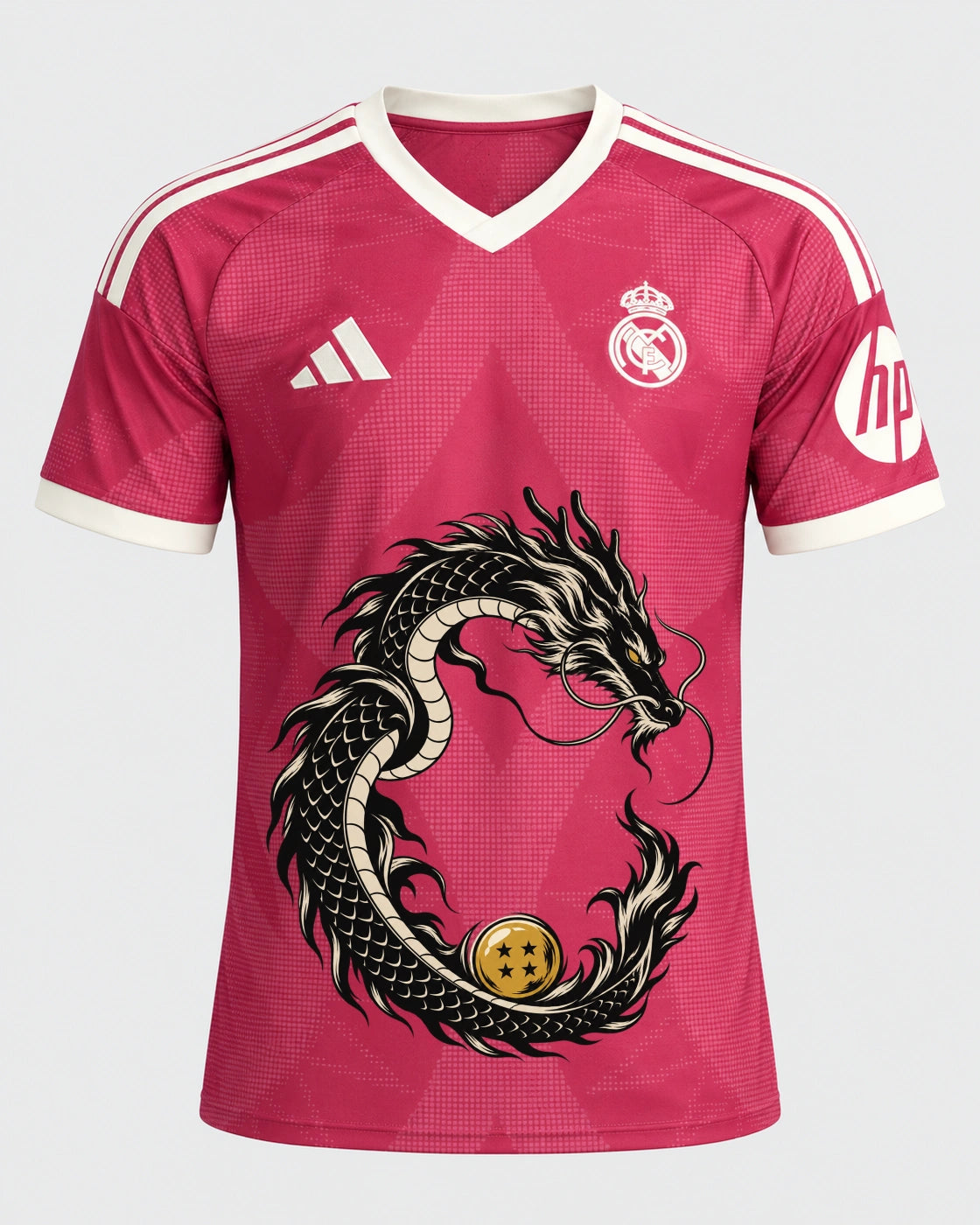 Real Madrid Shenron Emblem Dragon Ball Jersey — Front