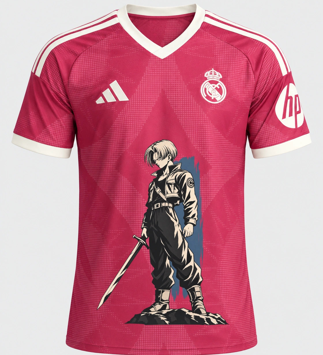 Real Madrid Trunks Sword Dragon Ball Jersey — Front
