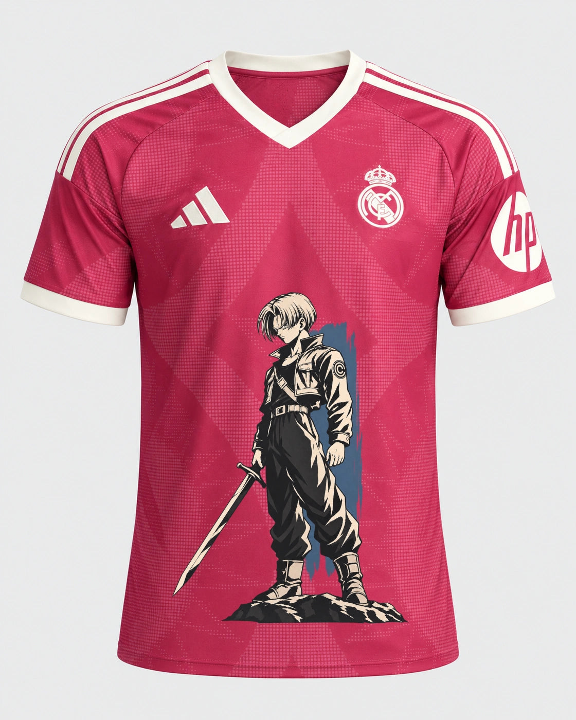 Real Madrid Trunks Sword Dragon Ball Jersey — Front