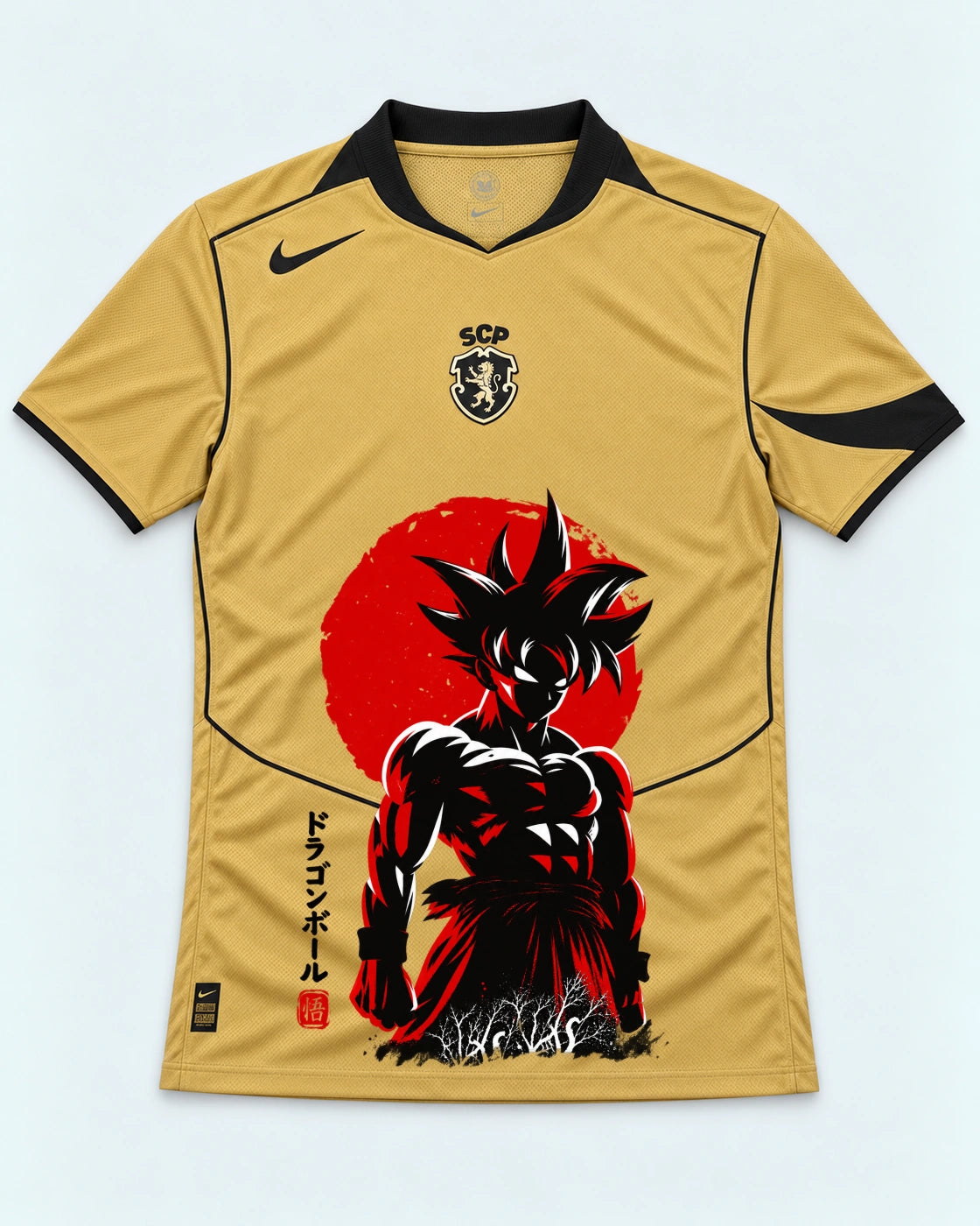 Sporting Goku Rising Sun Dragon Ball Jersey — Front