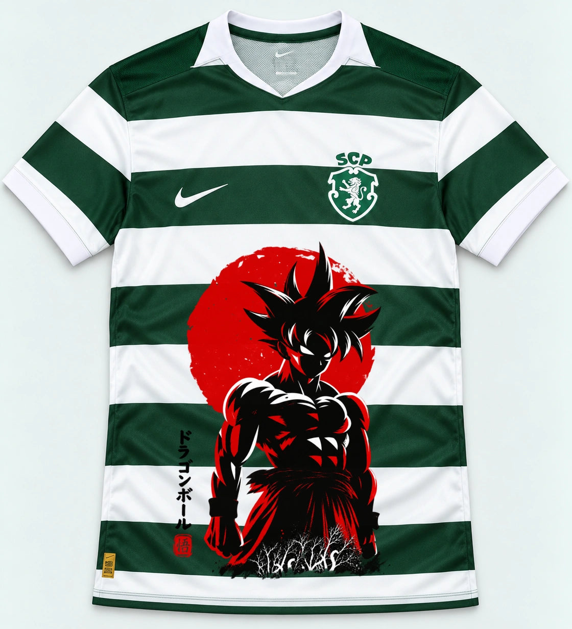 Sporting Goku Rising Sun Dragon Ball Jersey — Front