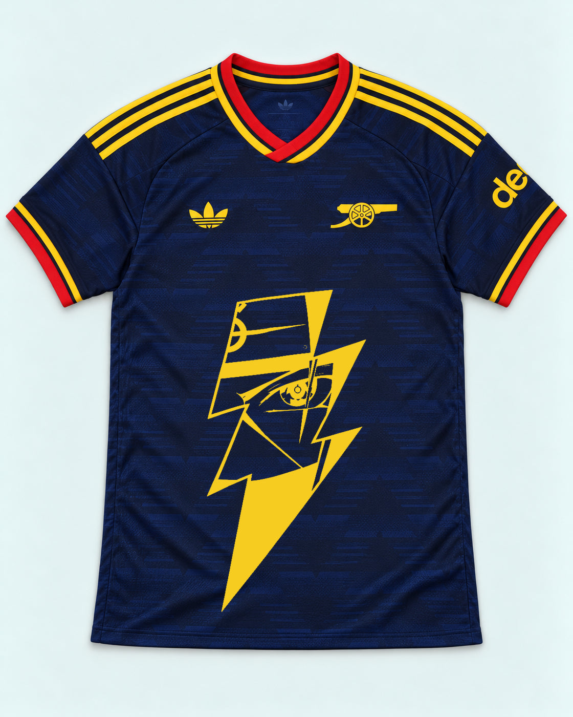 Arsenal Navy Kakashi Lightning Eye Jersey — Front