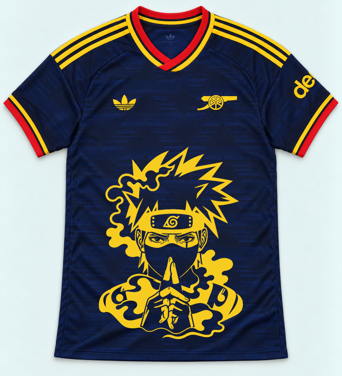 Arsenal Navy Kakashi Silent Jutsu Jersey — Front