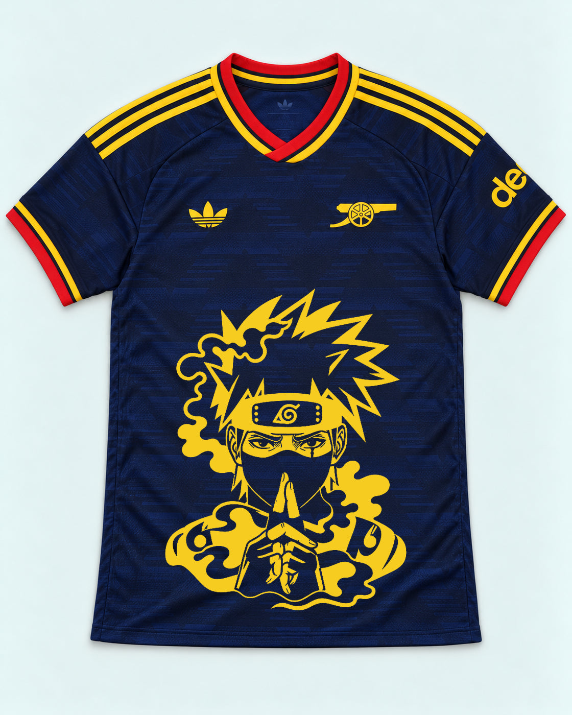 Arsenal Navy Kakashi Silent Jutsu Jersey — Front