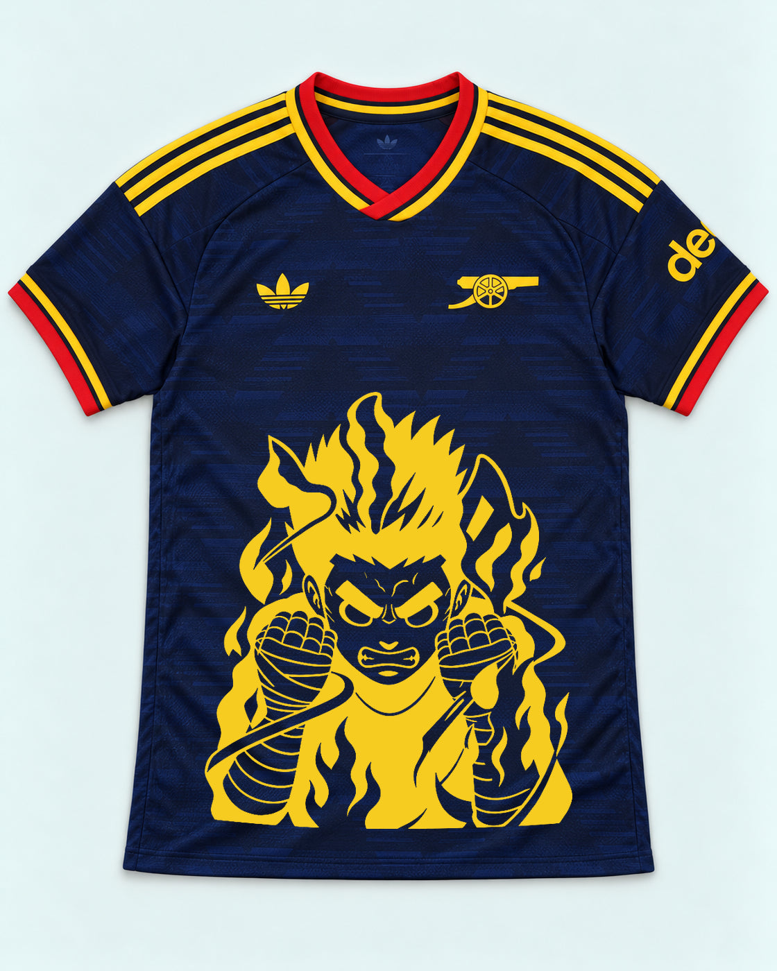 Arsenal Navy Rock Lee Inner Flame Jersey — Front