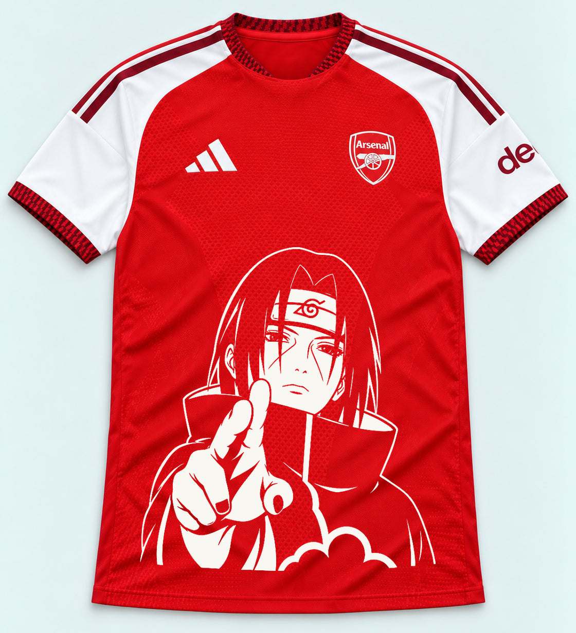 Arsenal Red Itachi Silent Promise Jersey — Front
