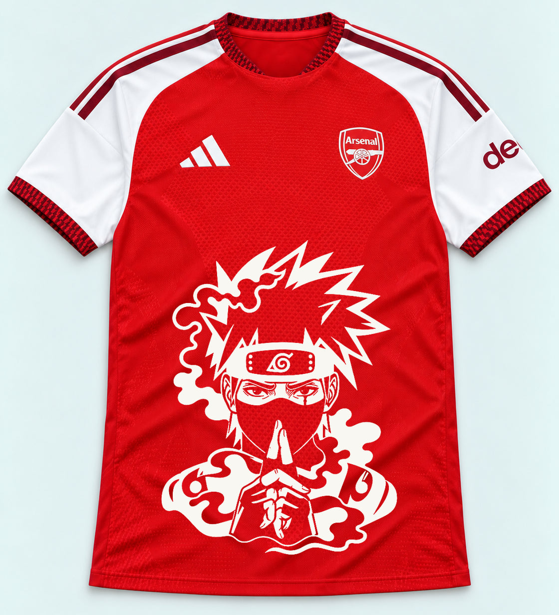 Arsenal Red Kakashi Silent Jutsu Jersey — Front